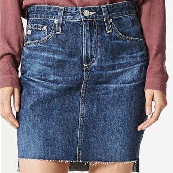 AG Adriano Goldschmied The Erin Pencil Denim Skirt 26 - Picture 4 of 5